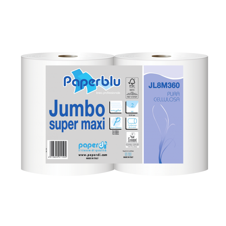 CARTA IGIENICA JUMBO SUPERMAXI 360mt